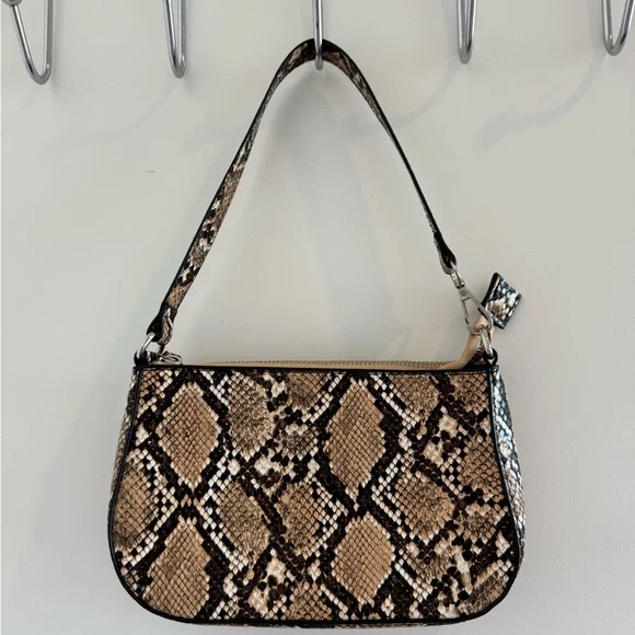 Missguided Snakeskin Pattern Shoulder Bag - Picture 5 of 5